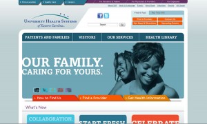 University Health Systems of Eastern Carolina's Website