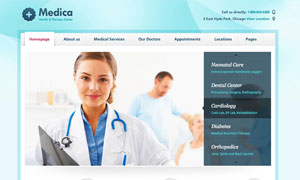 Hospital website theme