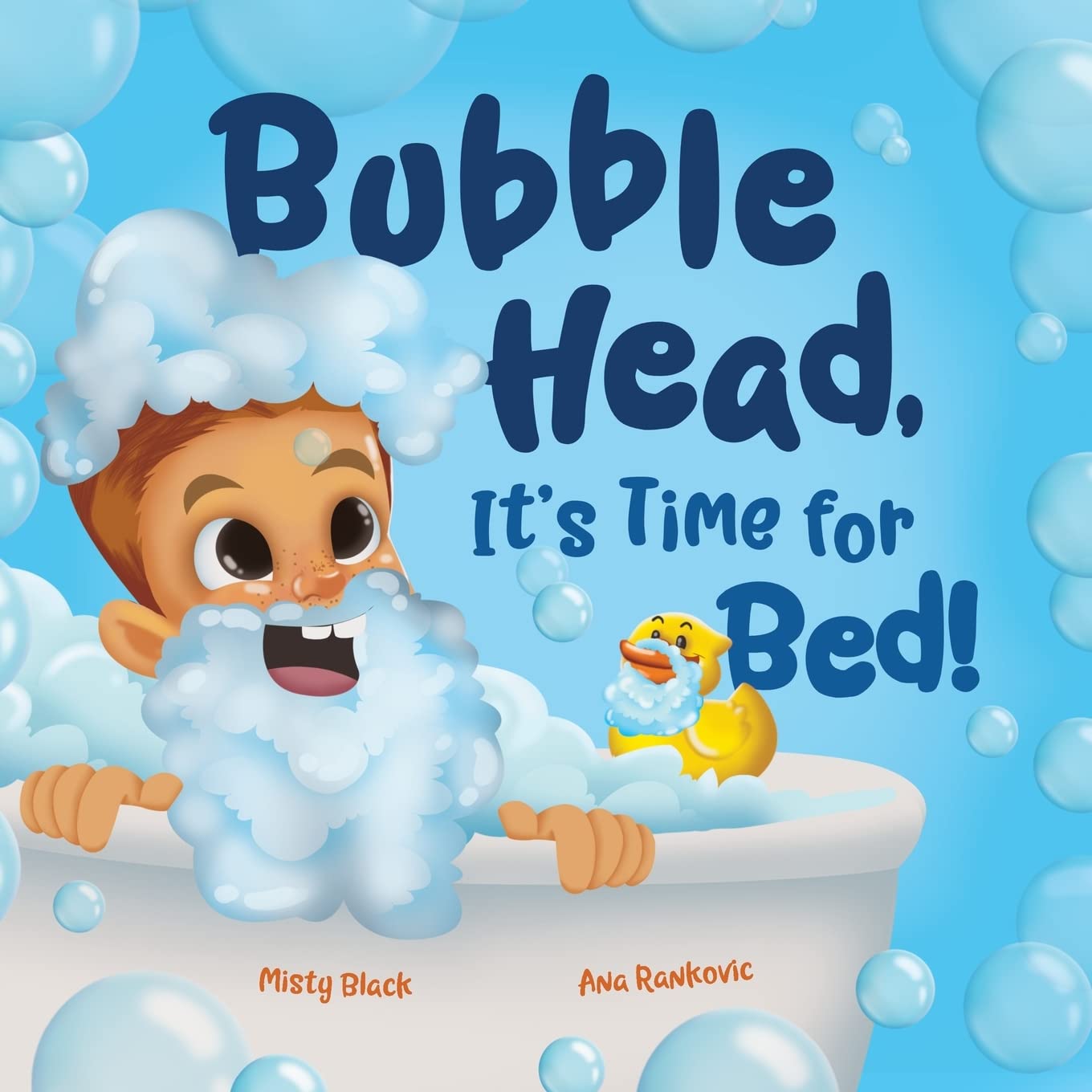 children's book covers bubble head its time for bed