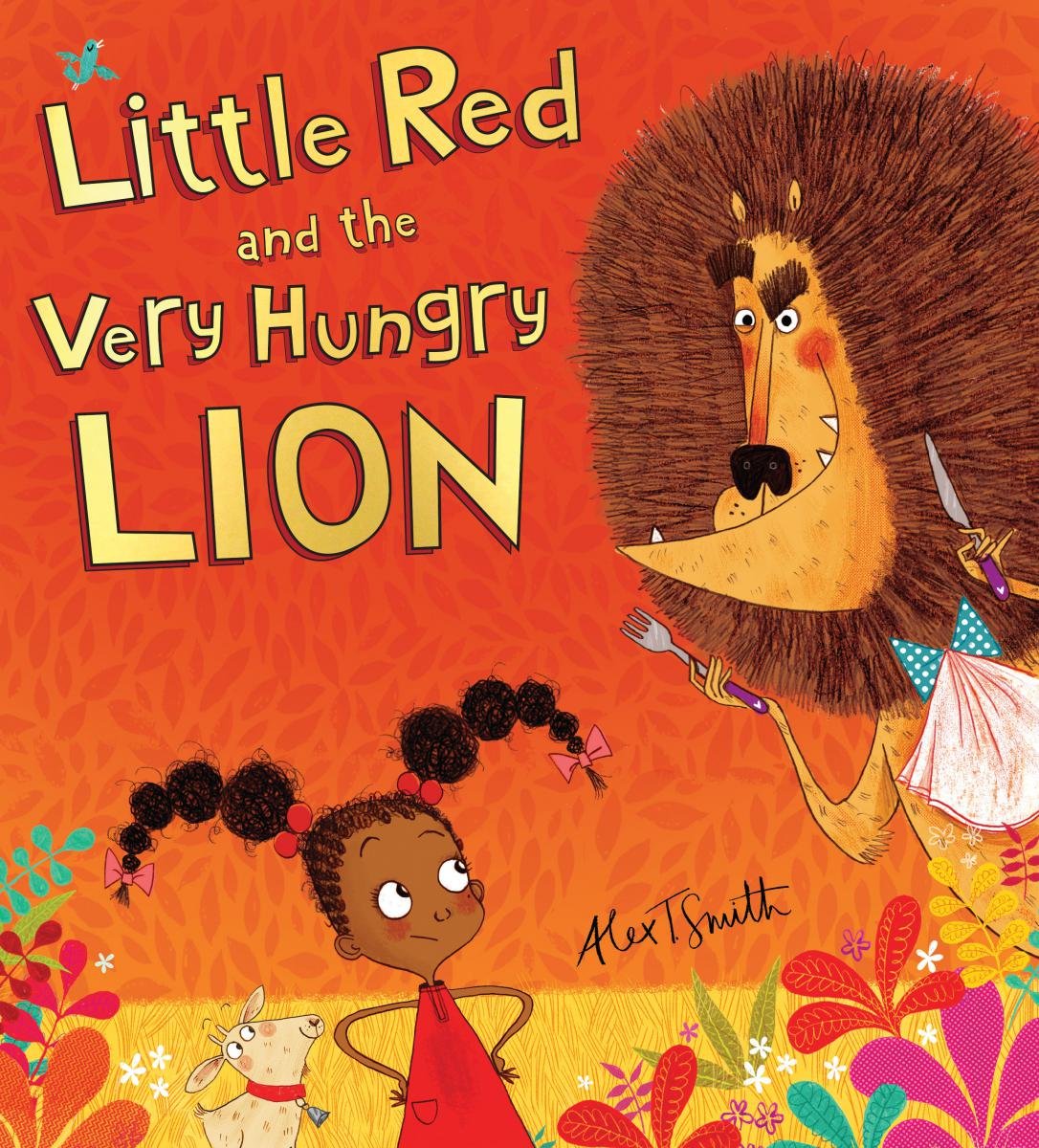 children's book covers little red and the very hungry lion