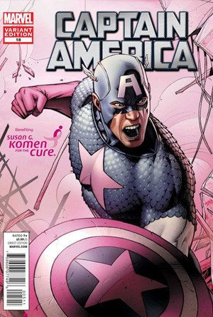 Captain America - Conception de la couverture rose