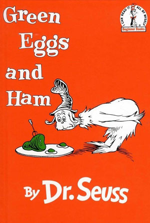 Huevos verdes y jamón por el Dr. Seuss - Orange Book Covers Designs