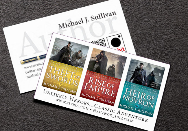 author business card ideas and examples