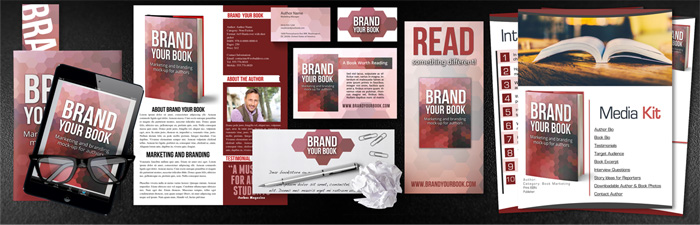Maqueta de marketing y branding de autor