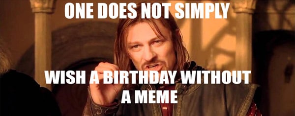 Geburtstags-Meme