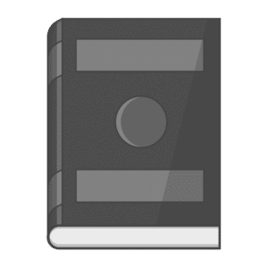 Book Icons: closed detailed book