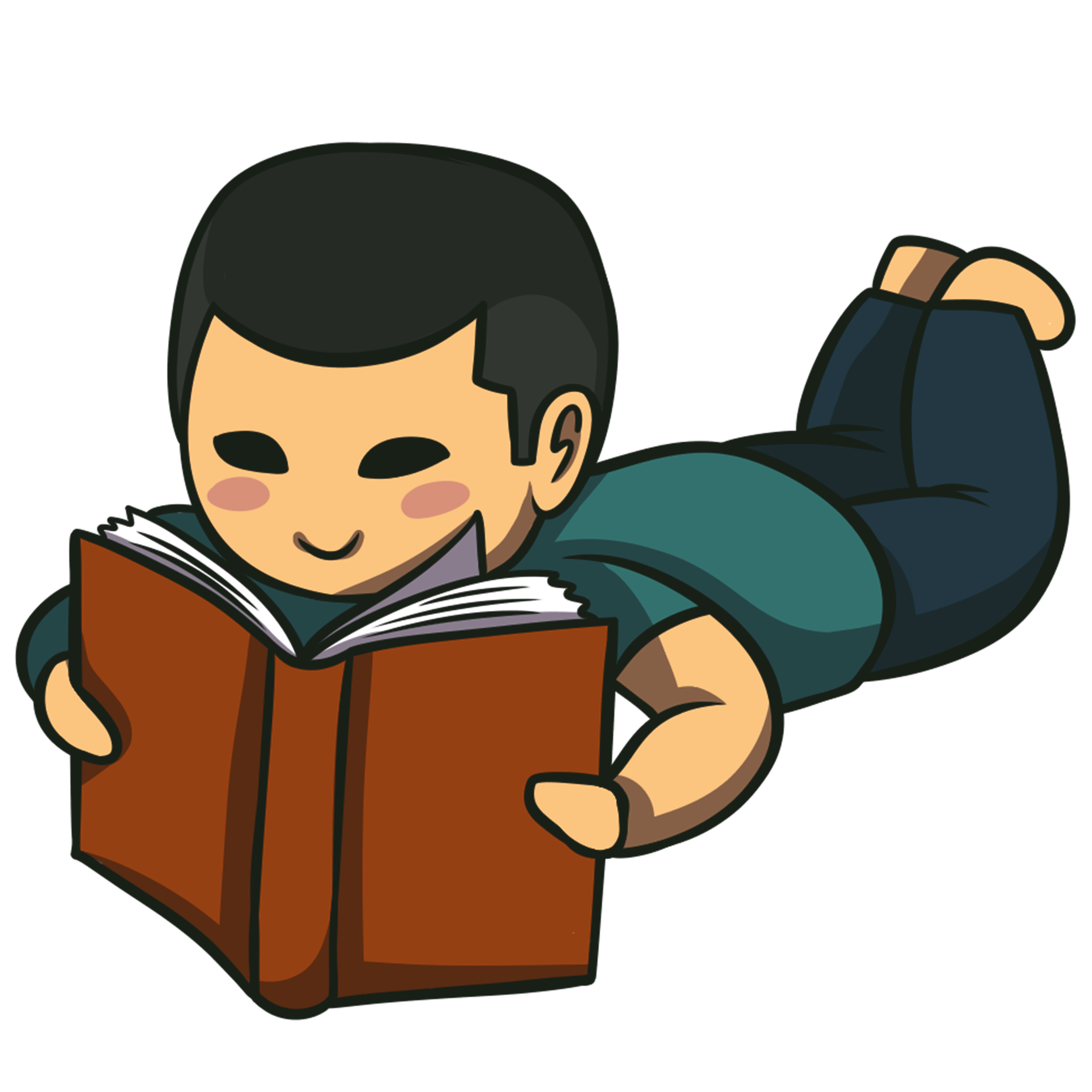 Kid Reading A Book Clipart Transparent Png Hd Cartoon vrogue.co