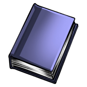closed book clipart: violet closed book