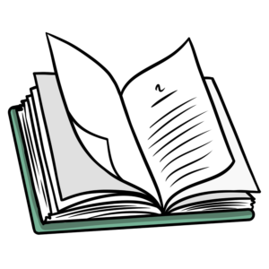 Open Book Clipart: book open on 2nd chapter