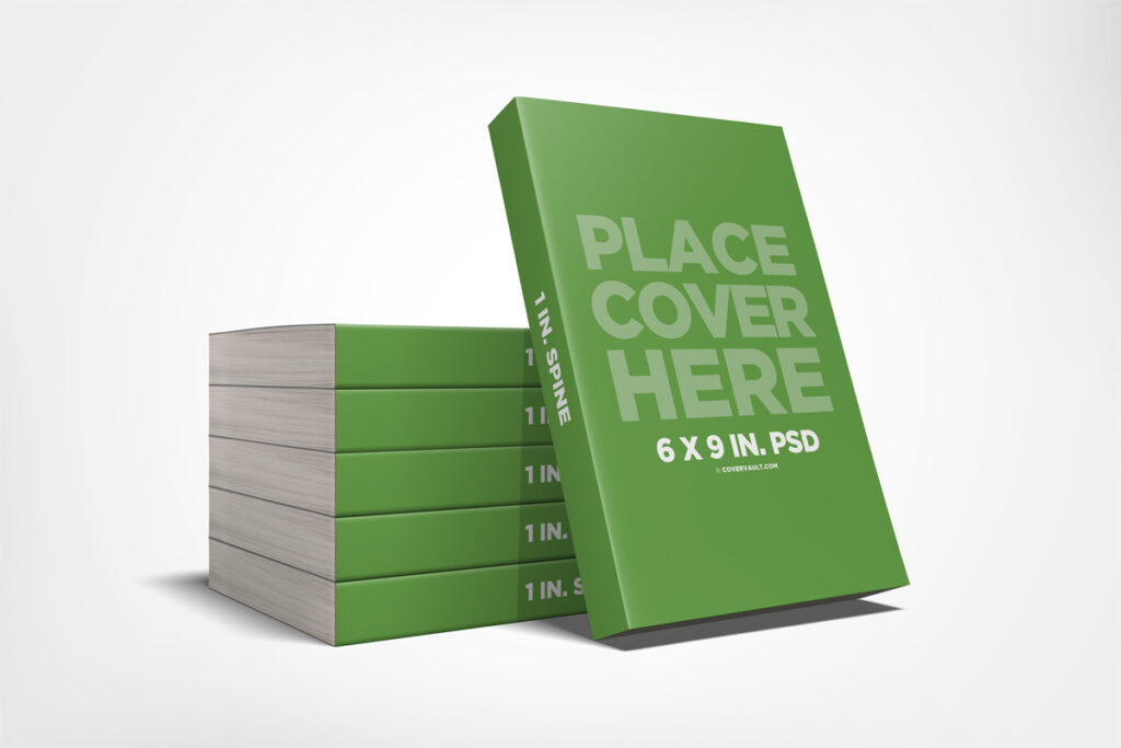 6x9 Stacked Paperback Book Mockup