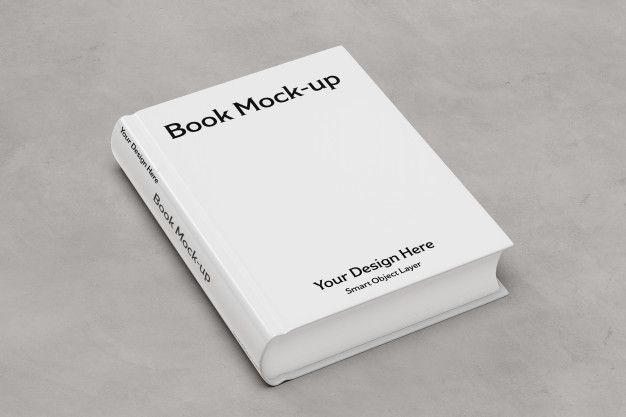 Thick White Book Mockup
