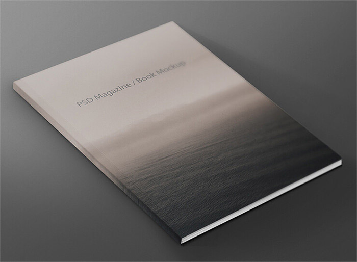 Thin Book Front Cover Mockup