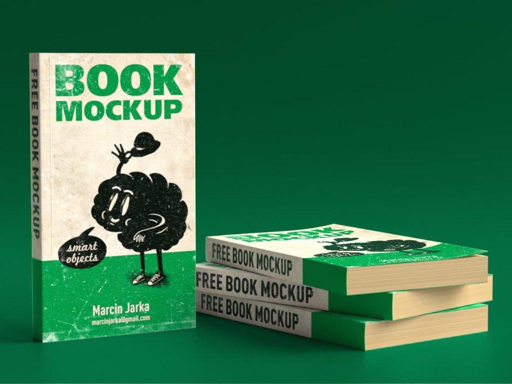 Mockup libro con copertina morbida 5