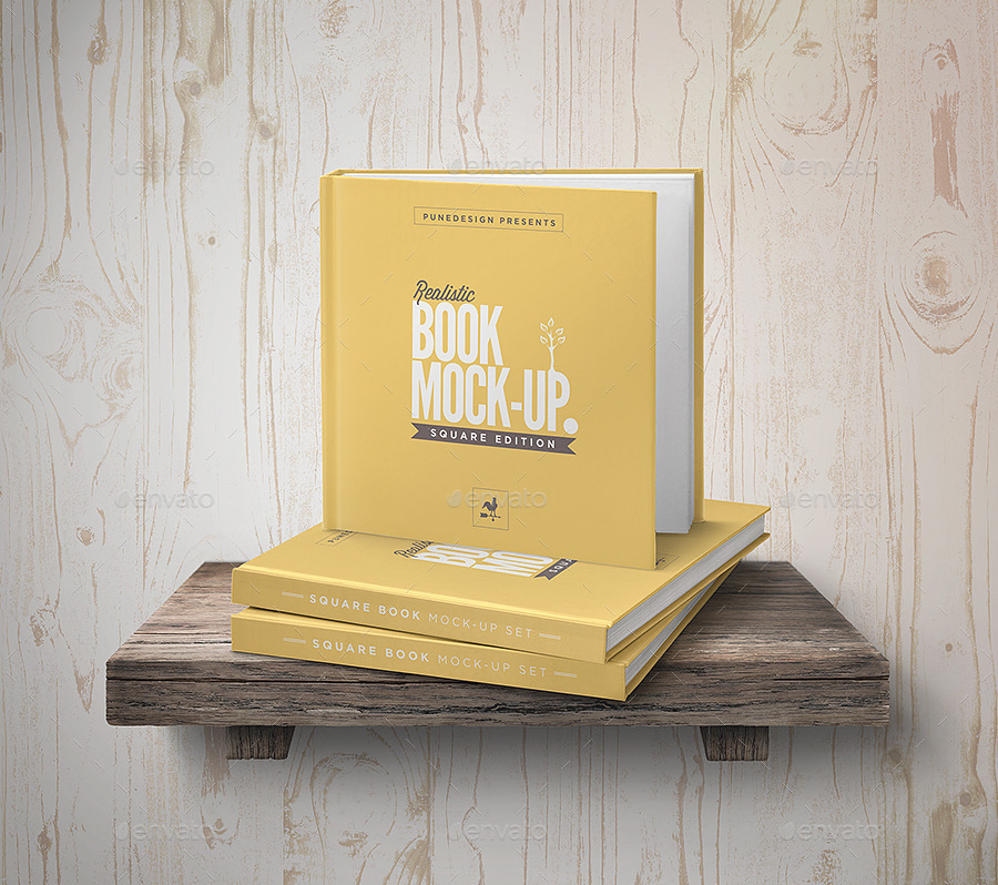 Square Book Mockup 7