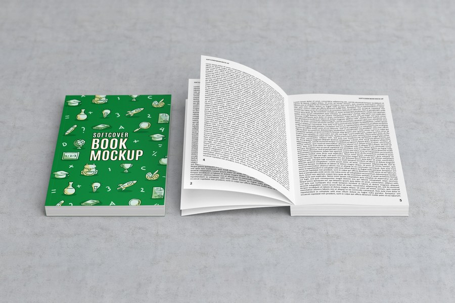 Softcover Book Mockup 3