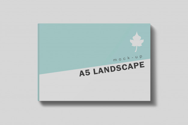 Landscape Book Mockup 4