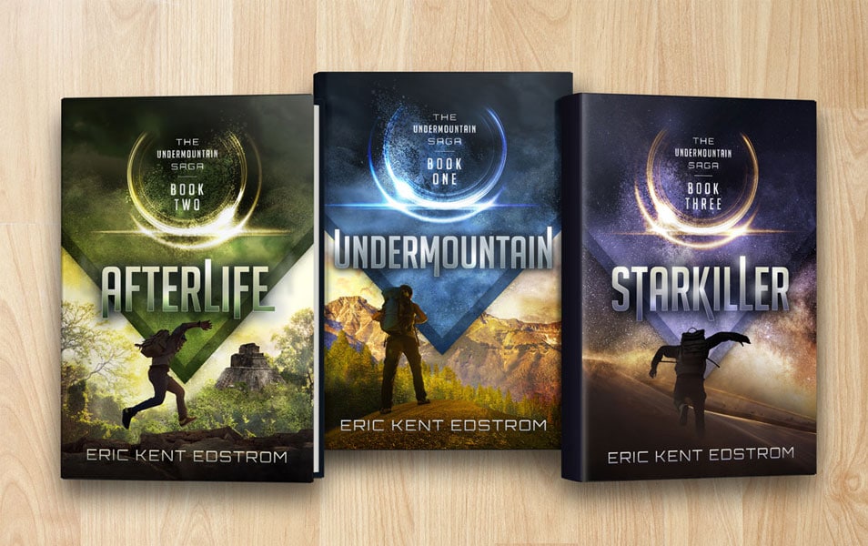 Book Series With Dust Jacket Covers Mockup