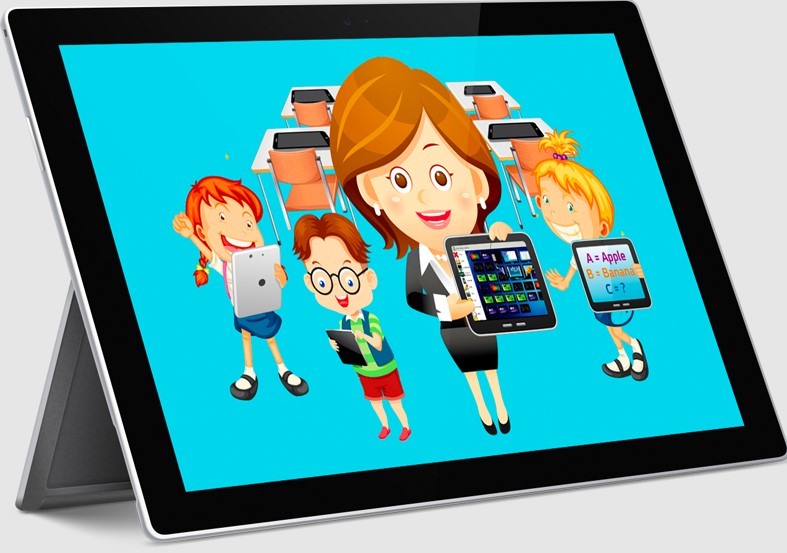 iPad Classroom Clipart
