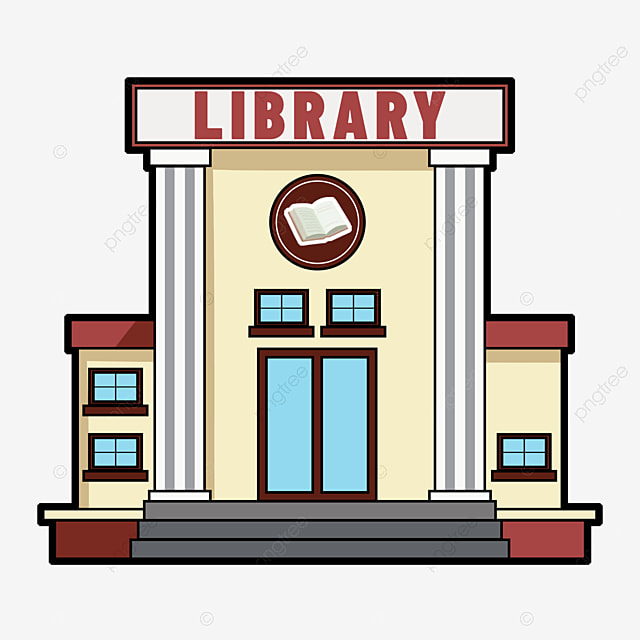 Clipart della biblioteca per bambini