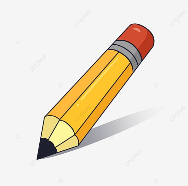 Clipart de lápiz amarillo grande