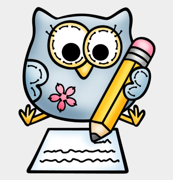 Owl Schreib-Cliparts