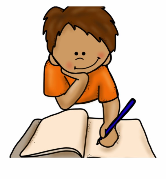 Boy Writing Clipart