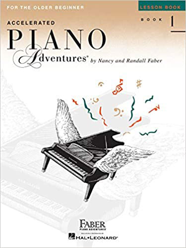 Image of accelerated piano adventures book