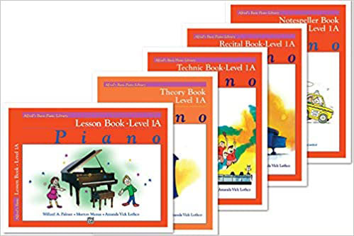 Imagem de livros básicos da biblioteca de piano