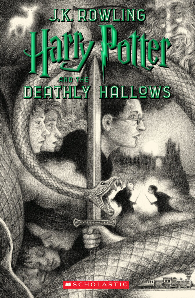 harry potter and the deathly hallows US 20th anniversary editions book cover