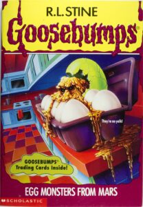 goosebumps book covers egg monsters from mars