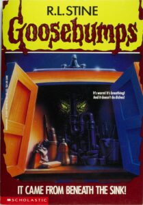 goosebumps book covers it came from beneath the sink