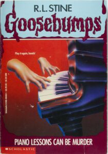 goosebumps book covers piano lessons can be murder