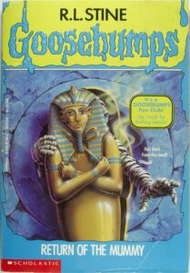 goosebumps book covers return of the mummy
