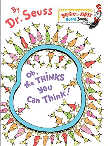 dr seuss book covers oh the thinks you can think