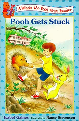 funny book covers pooh gets stuck