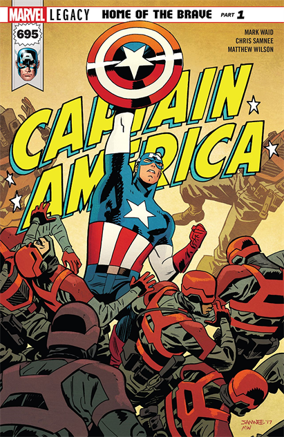 marvel comic book cover captain america