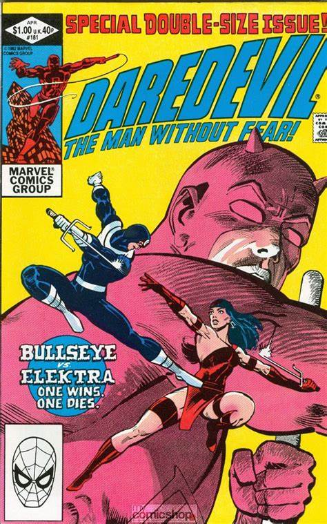 marvel comic book cover daredevil the man without fear
