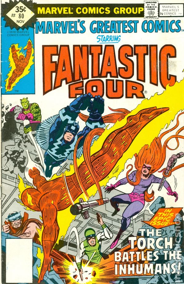 marvel comic book cover fantastic four