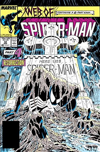marvel comic book cover web of spider man
