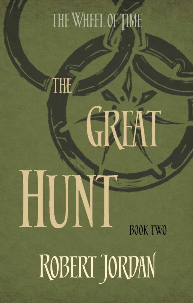 wheel of time the great hunt paperback edition UK book cover