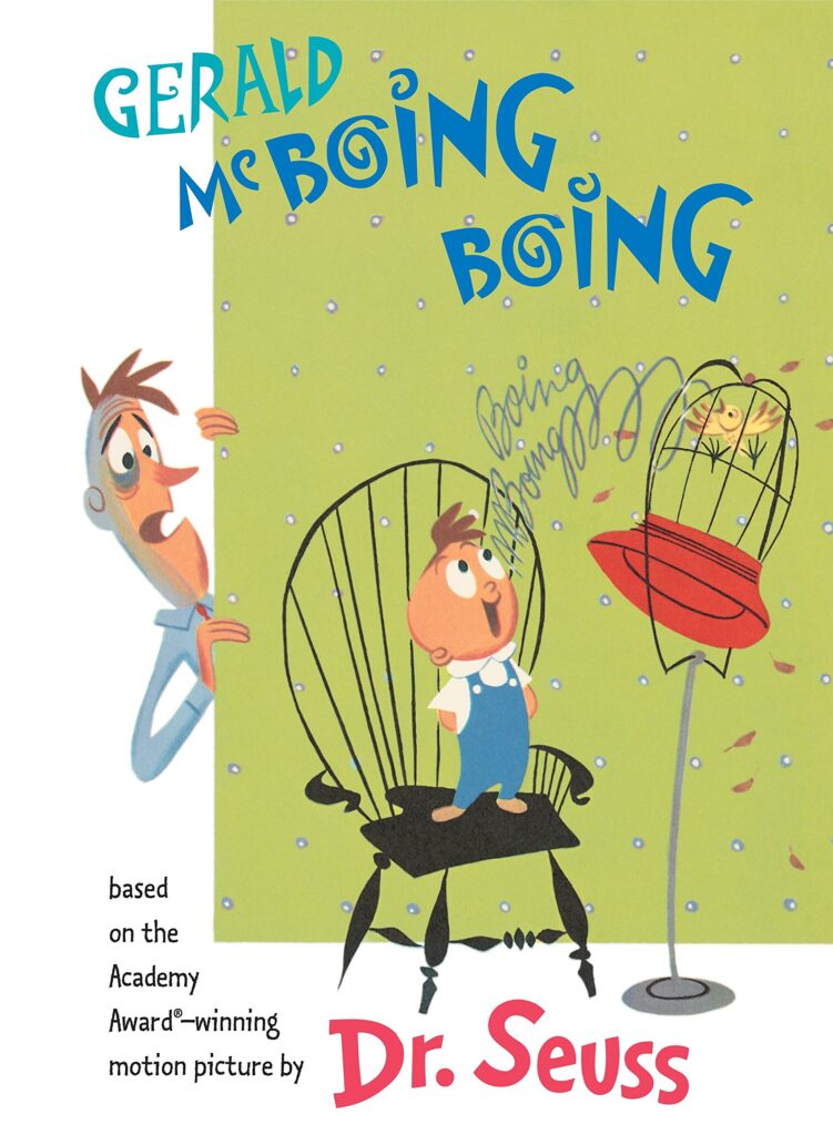 dr seuss book covers gerald mcboing boing