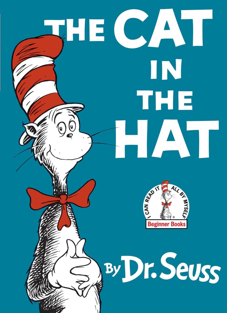 dr seuss book covers random house the cat in the hat