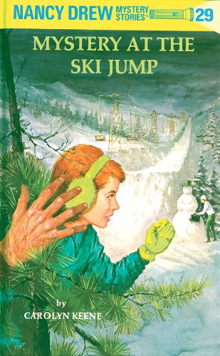 nancy drew book covers mystery at the ski jump