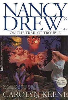 nancy drew book covers on the trail of trouble