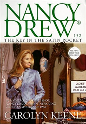 nancy drew book covers the key in the satin pockets