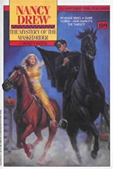 nancy drew book covers the mystery of the masked rider