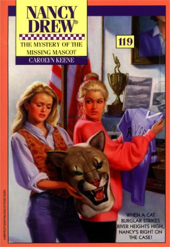 nancy drew book covers the mystery of the missing mascot