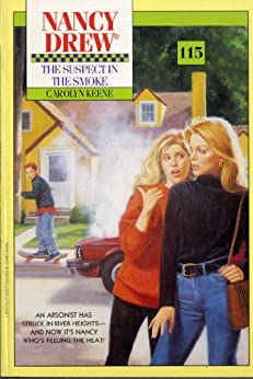 nancy drew book covers the suspect in the smoke