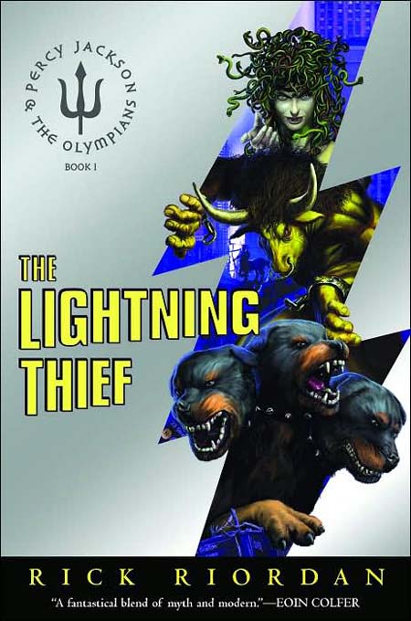 percy jackson book covers the lightning thief us first edition