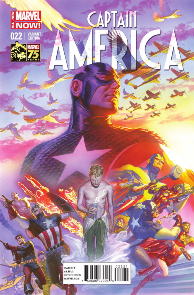Marvel Comic Book Covers Captain America Vol 7 22 75th Anniversary Variant